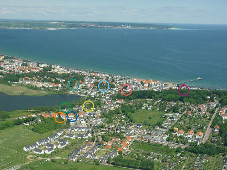 Luftbild von Binz